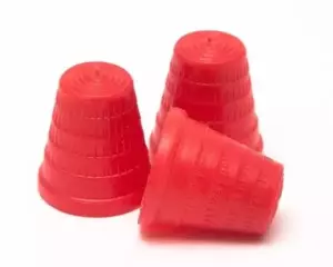 Thimbles, Plastic, Red or Green (10 pc)